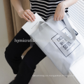 Fashion logo printed nylon mesh tote gift bag